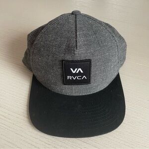 RVCA Gray and Black SnapBack Baseball Trucker Hat Cap
